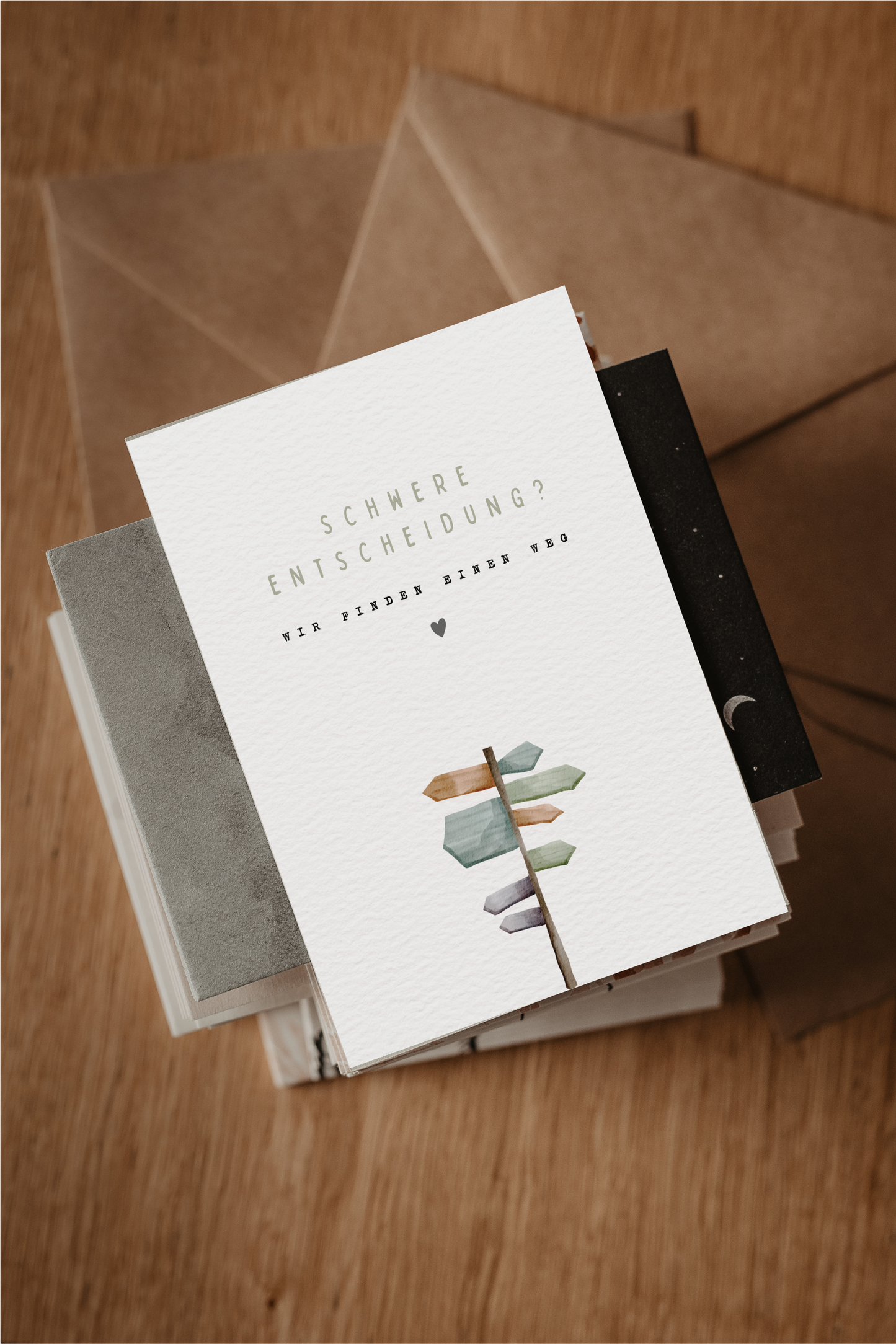 Postkarte | Schwere Entscheidung