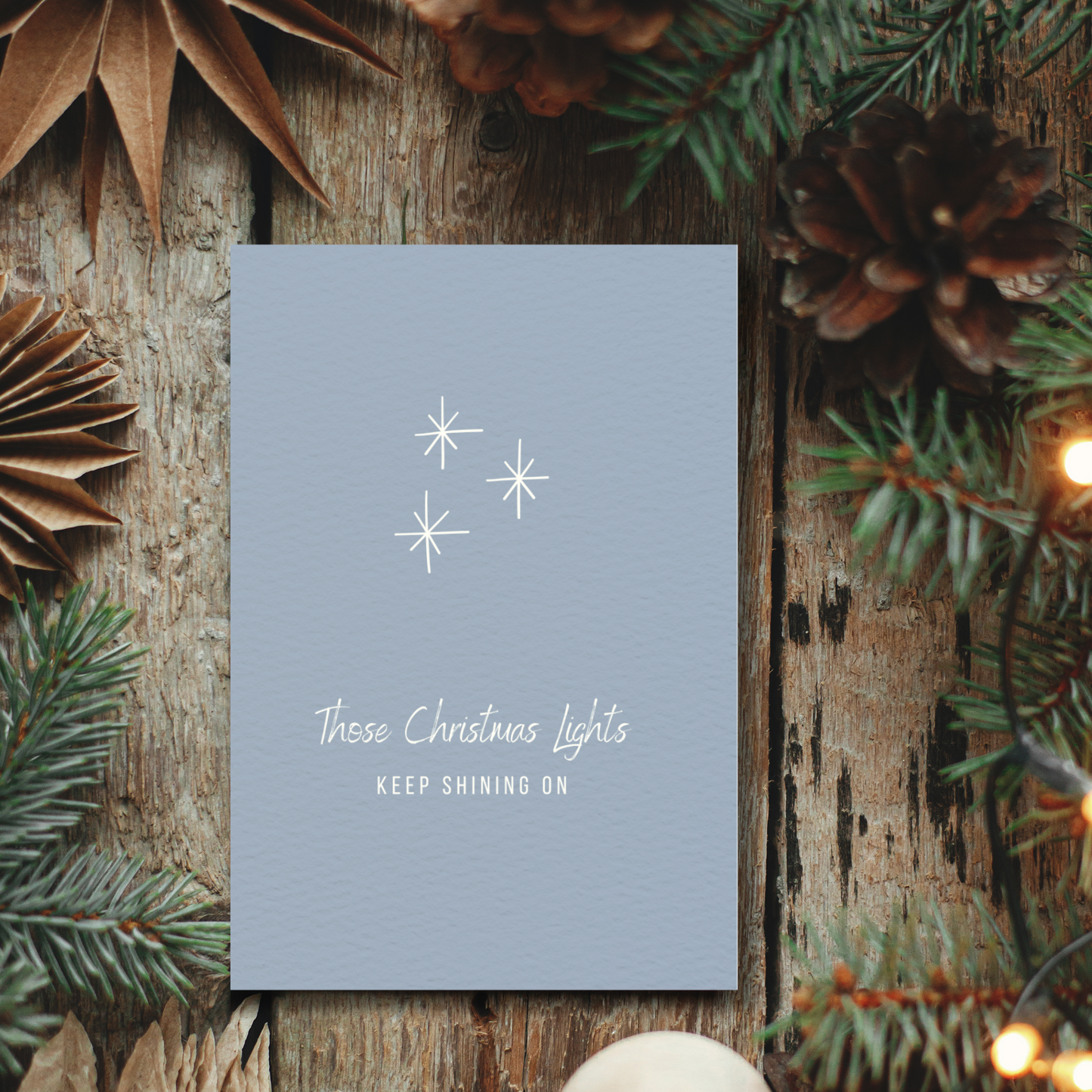 Klappkarte Weihnachten | Those Christmas Lights - Keep shining on