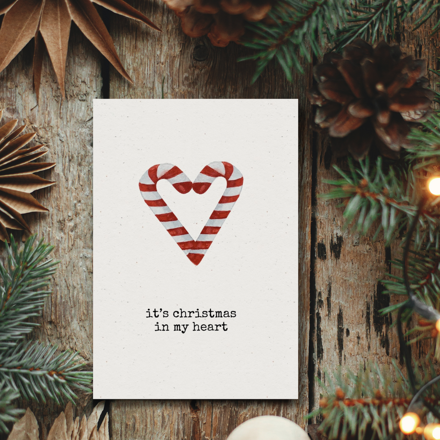 Klappkarte Weihnachten | It's christmas in my heart