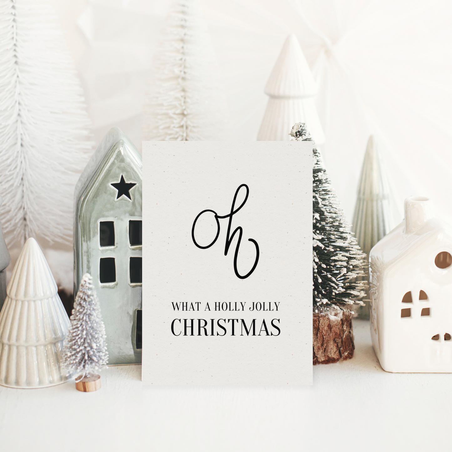 Klappkarte Weihnachten | Oh what a holly jolly christmas
