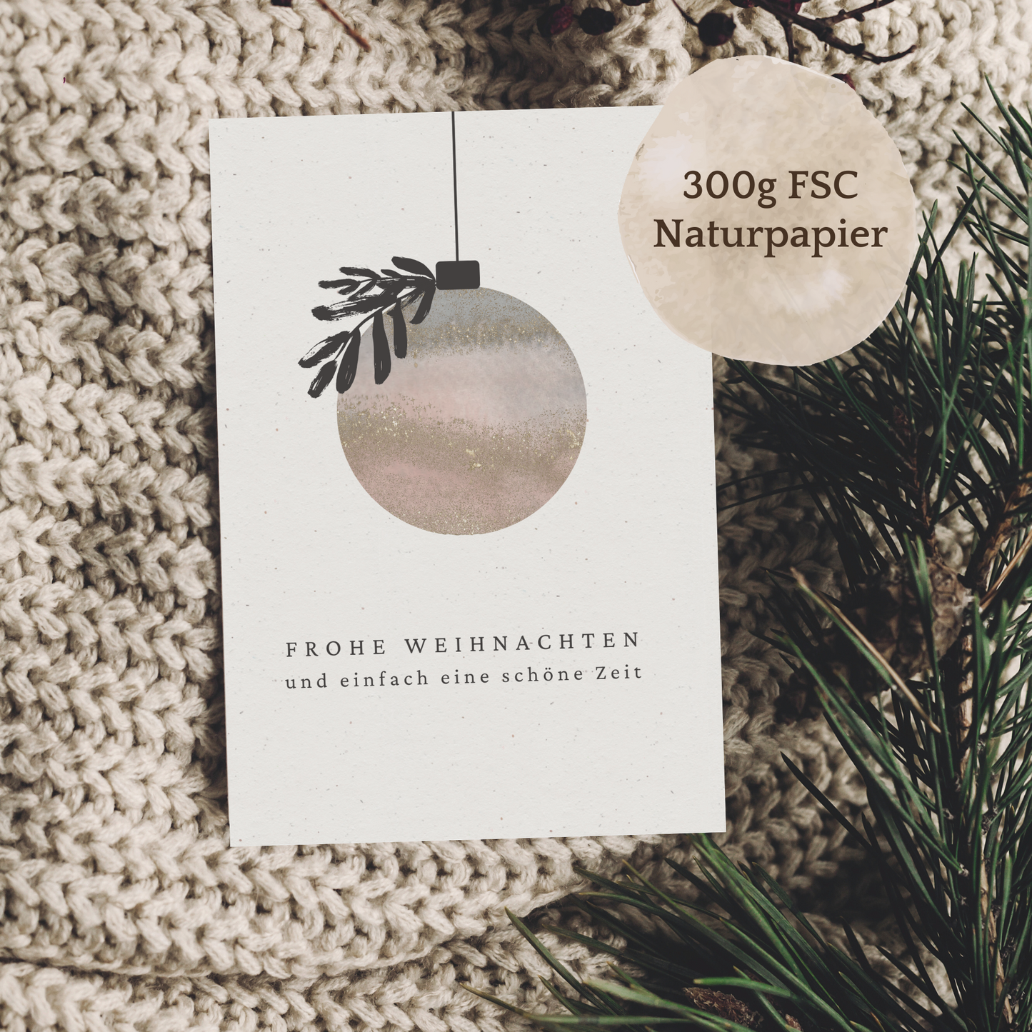 Klappkarte Weihnachten | Einfach eine schöne Zeit