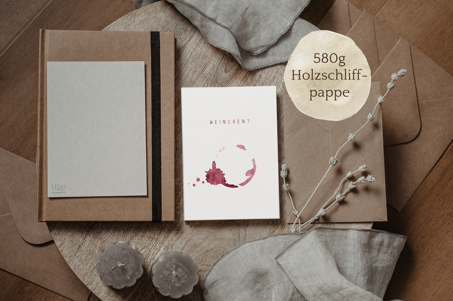 Postkarte | Weinchen?