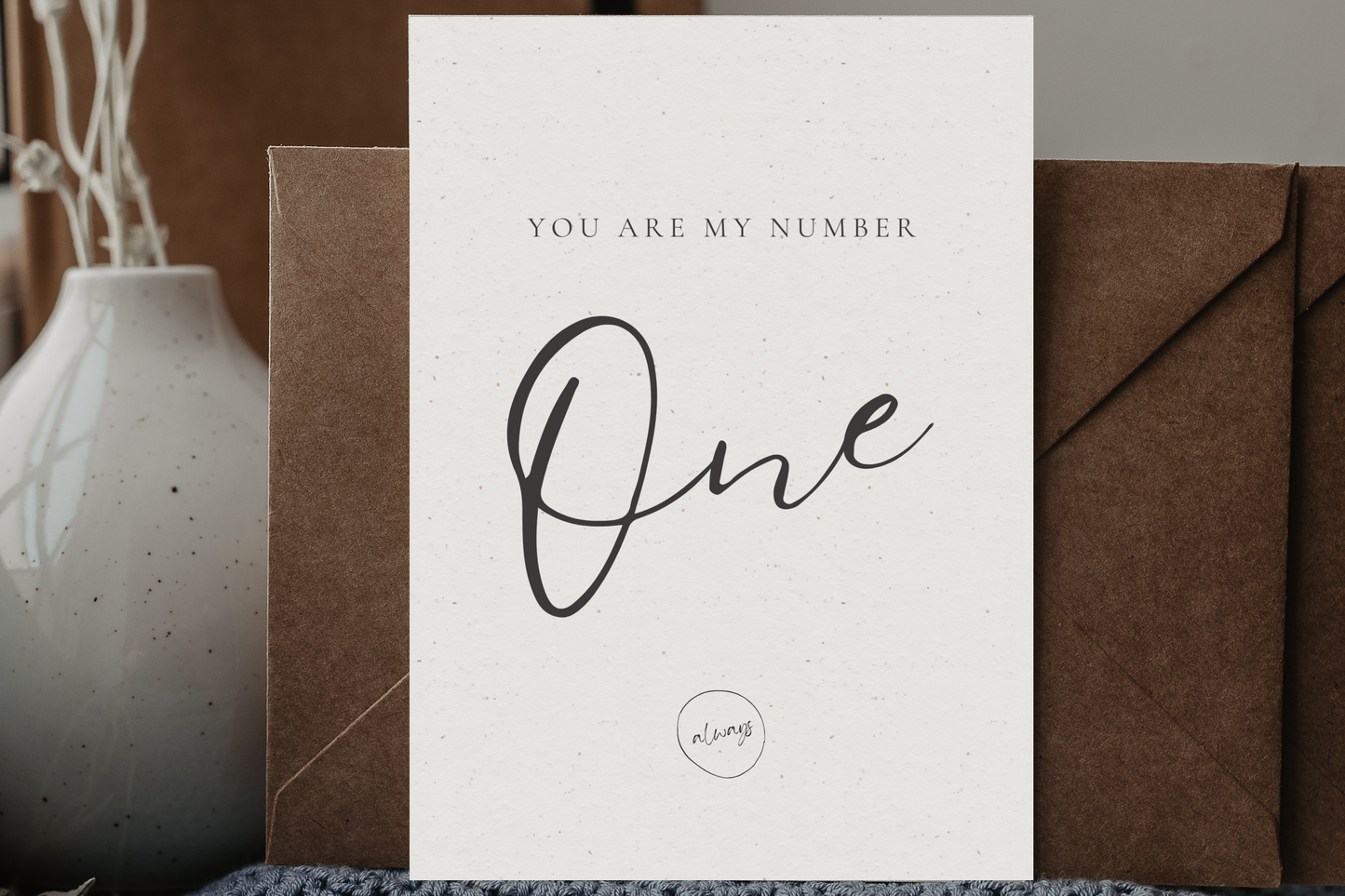 Postkarte | You are my number one - always