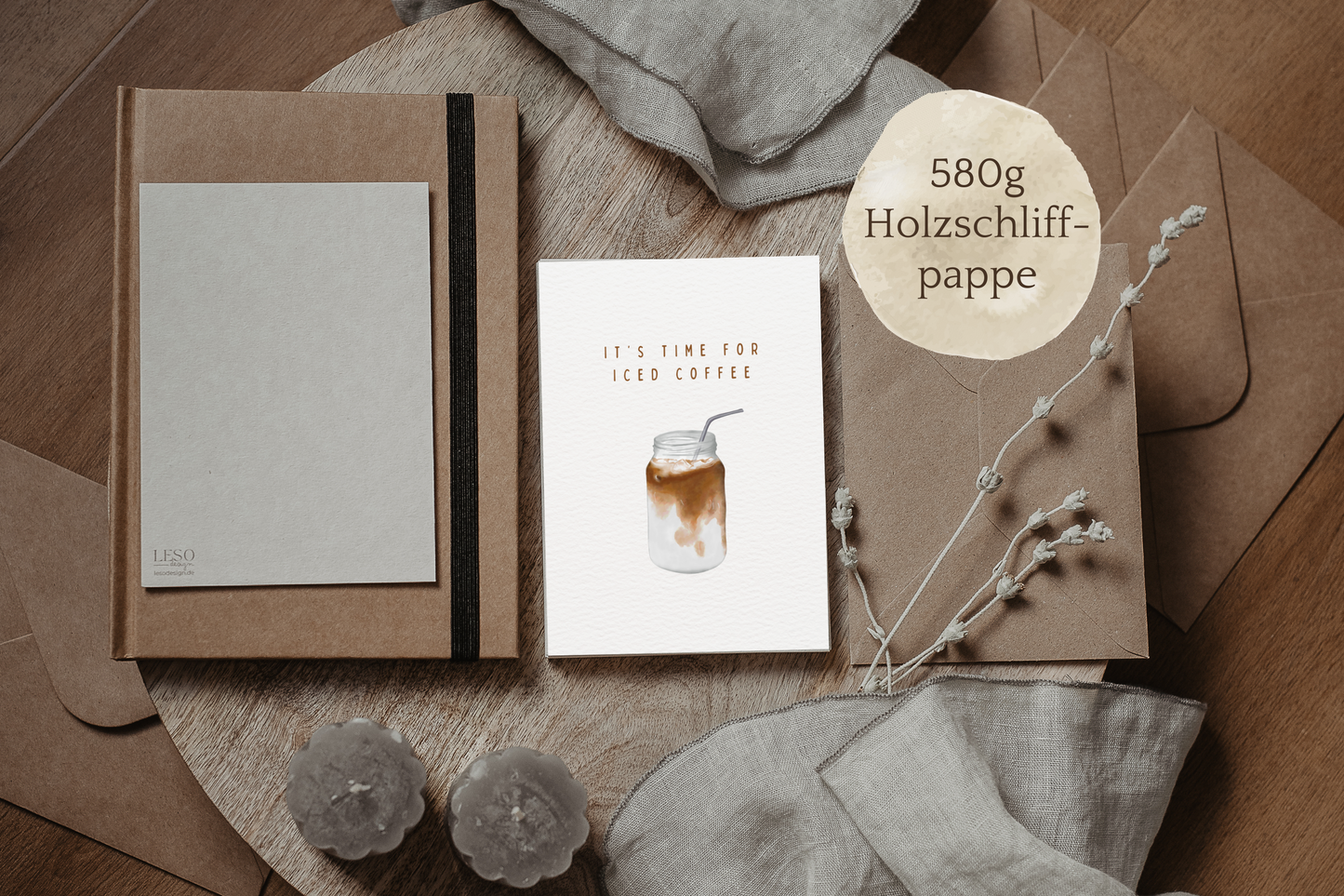 Postkarte | It's time for iced coffee