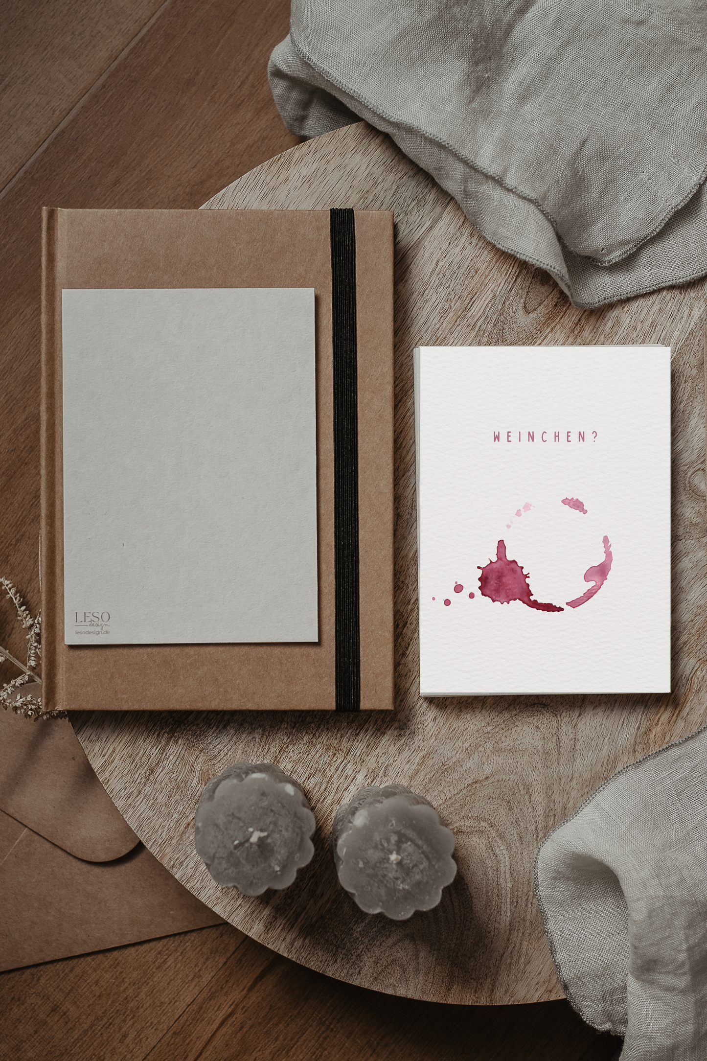 Postkarte | Weinchen?