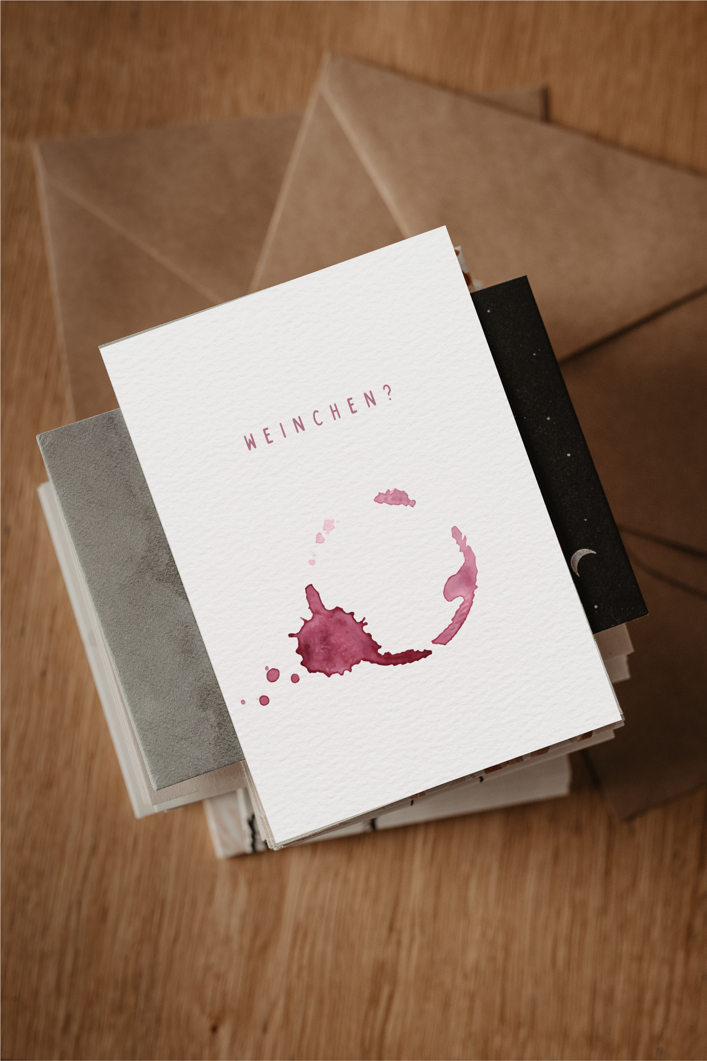 Postkarte | Weinchen?