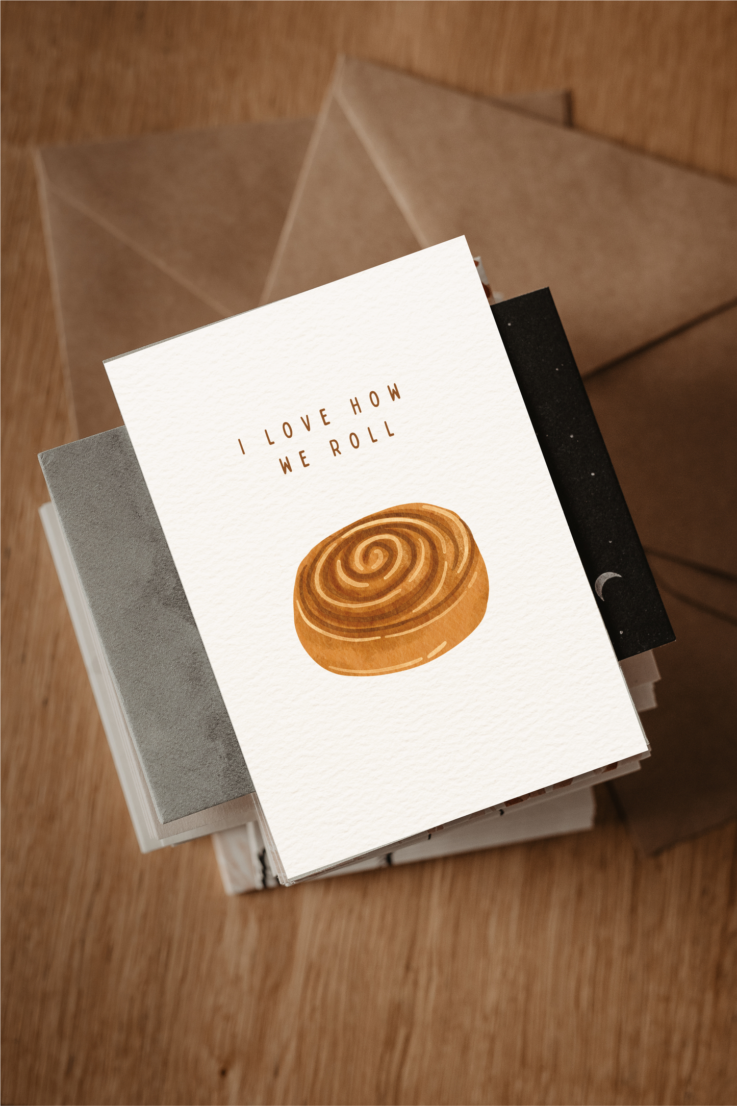 Postkarte | I love how we roll
