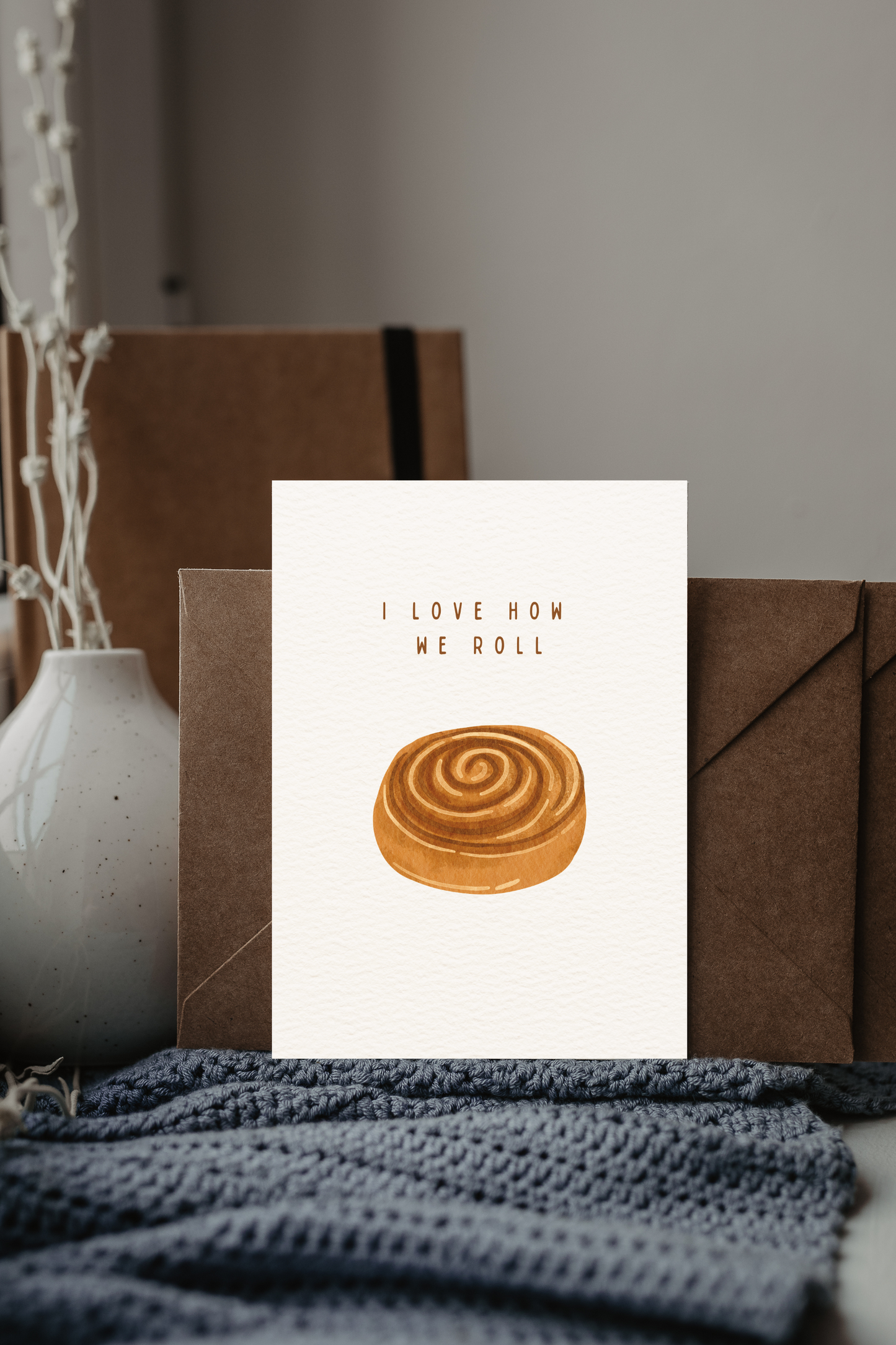 Postkarte | I love how we roll