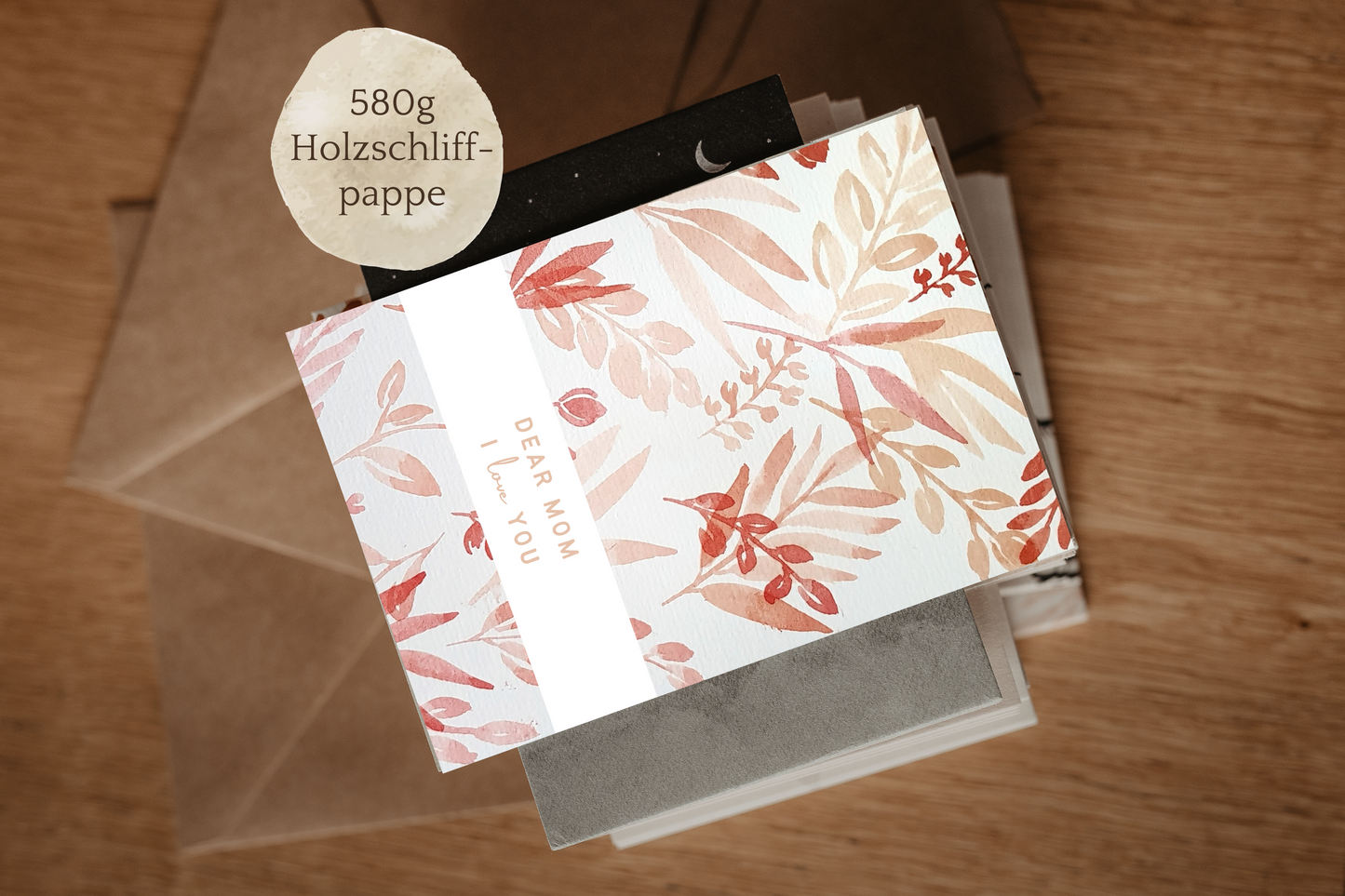 Postkarte Muttertag | Dear mum I love you