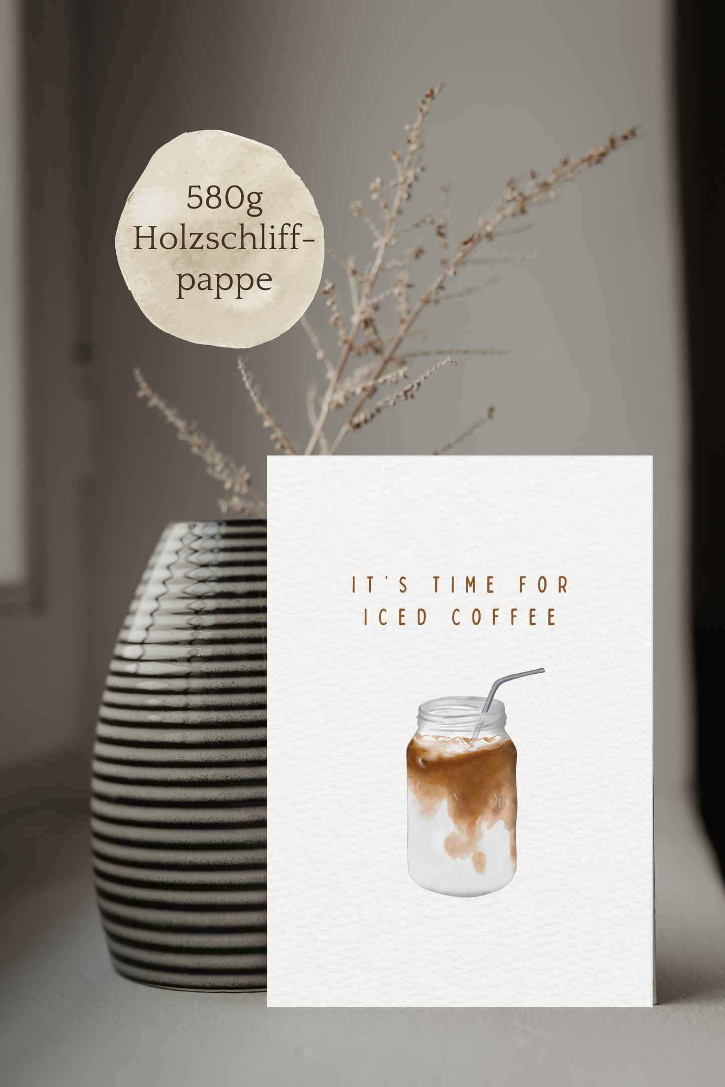 Postkarte | It's time for iced coffee