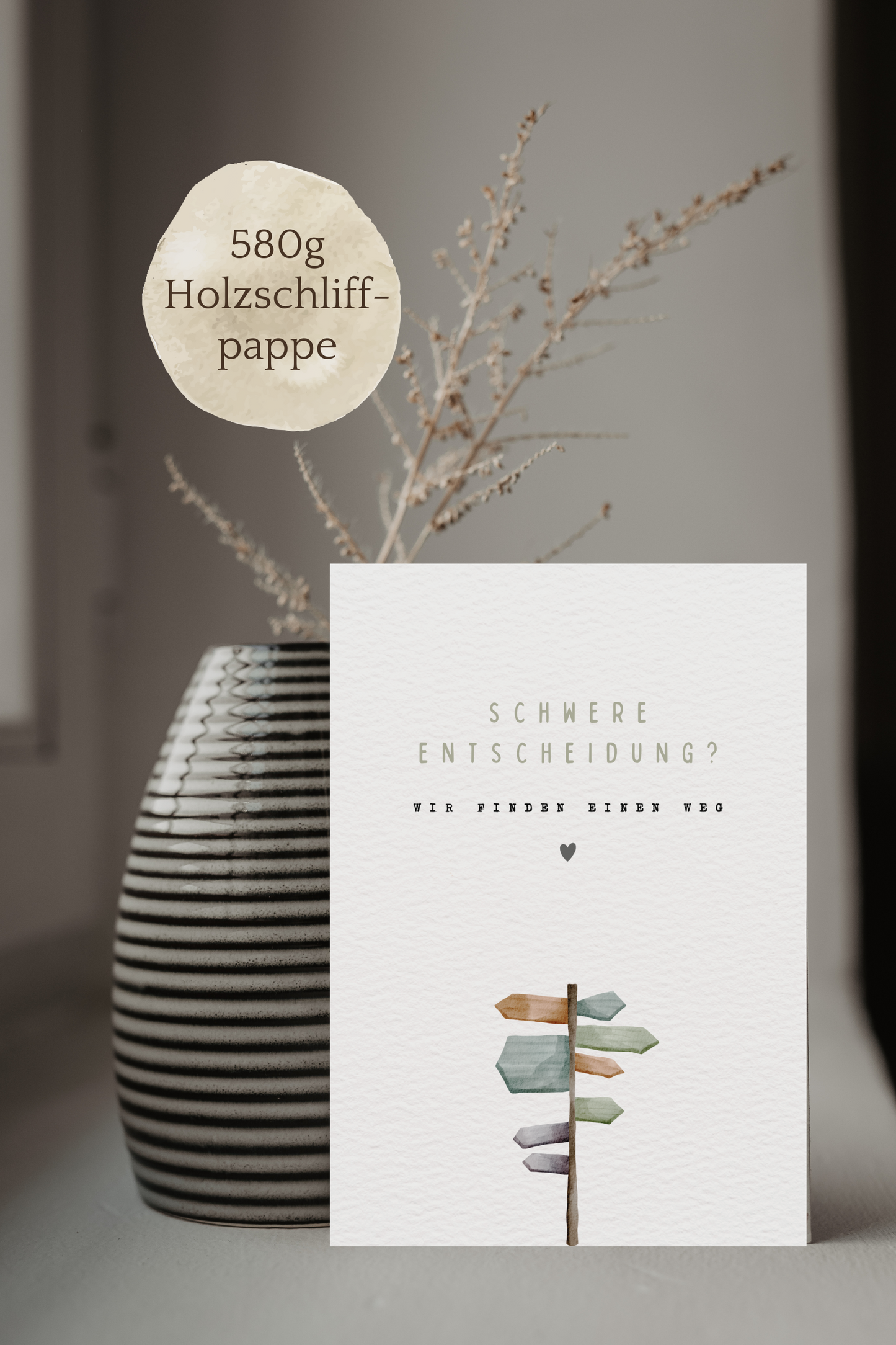 Postkarte | Schwere Entscheidung