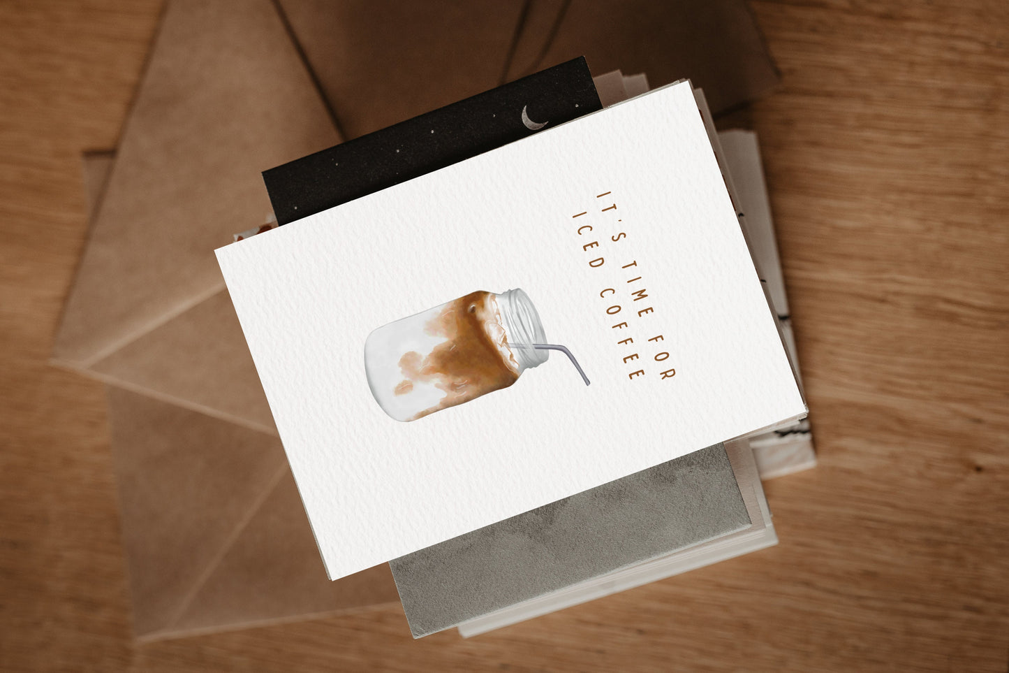 Postkarte | It's time for iced coffee