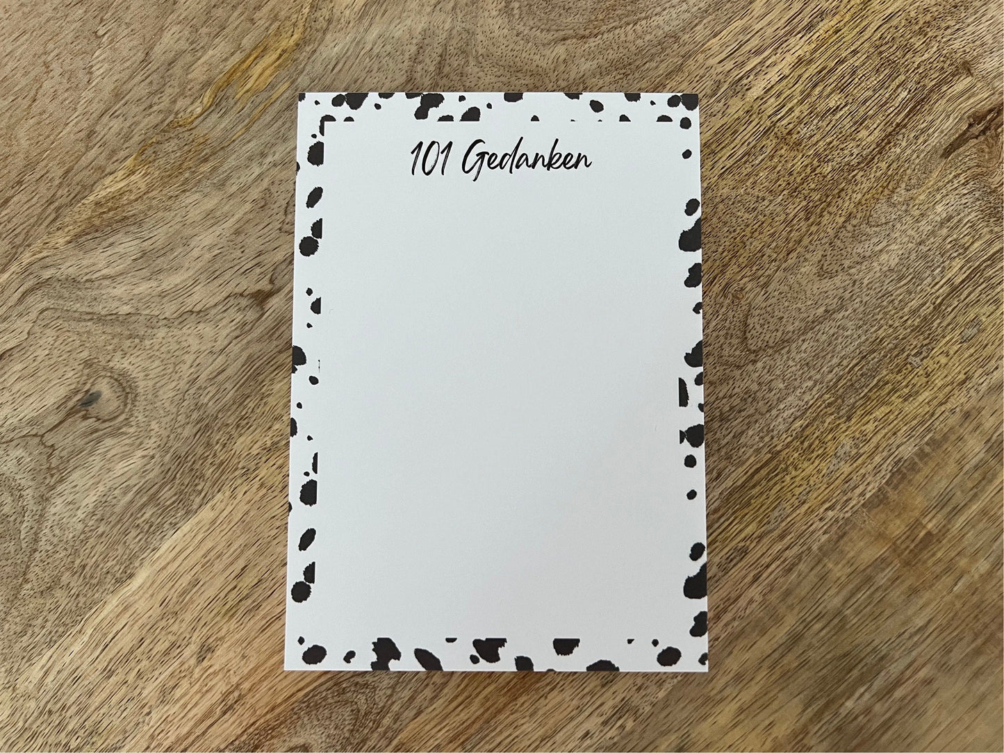 Notizblock 101 GEDANKEN | mit Dalmatiner Print
