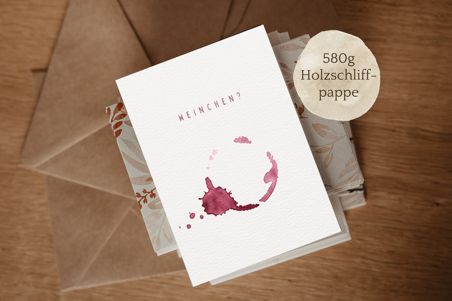 Postkarte | Weinchen?