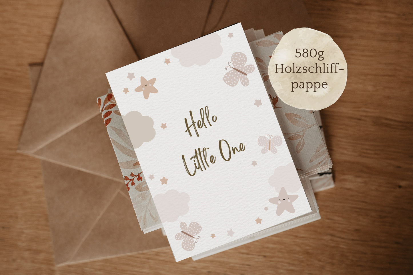 Postkarte Baby | Hello little one