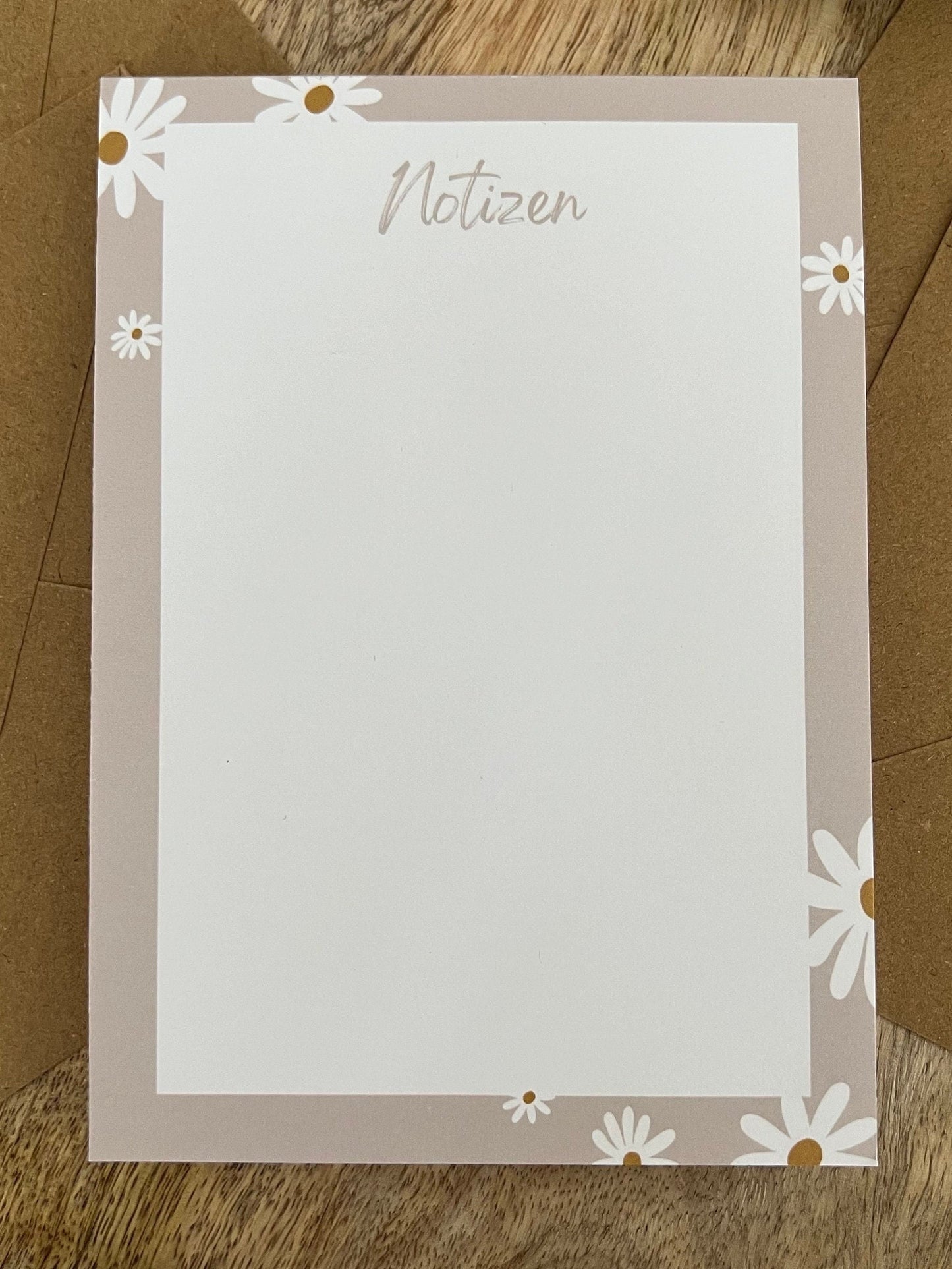 Notizblock DAISY | mit Gänseblümchen