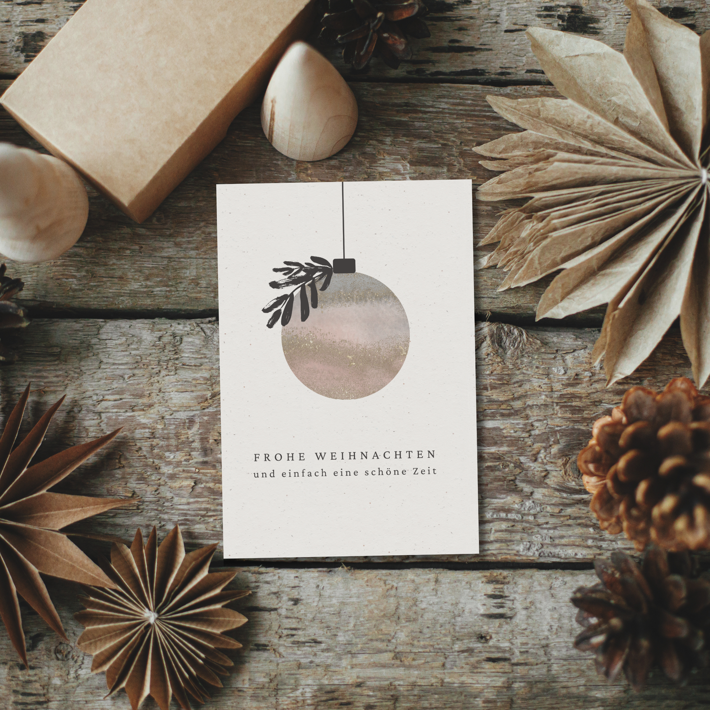 Klappkarte Weihnachten | Einfach eine schöne Zeit