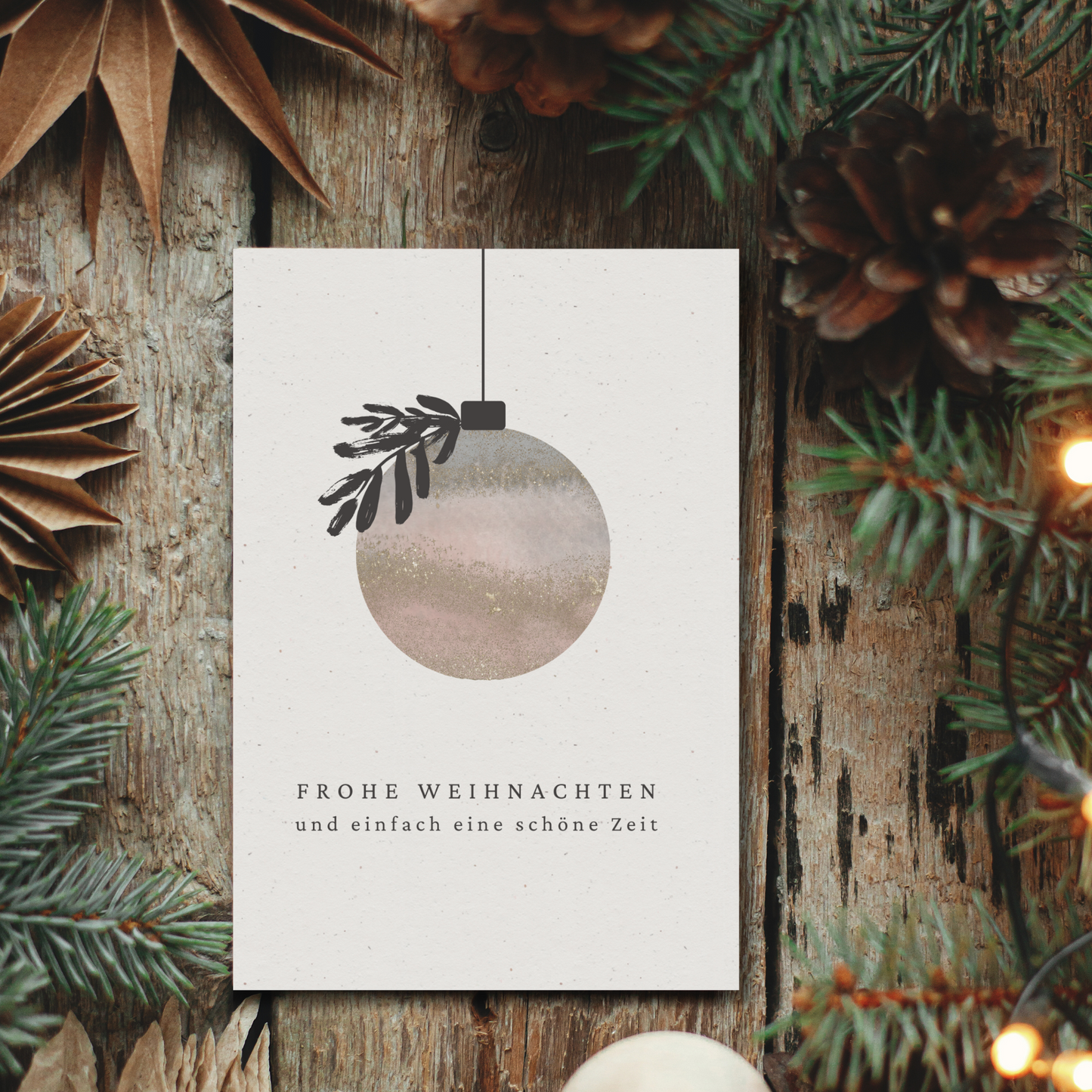 Klappkarte Weihnachten | Einfach eine schöne Zeit