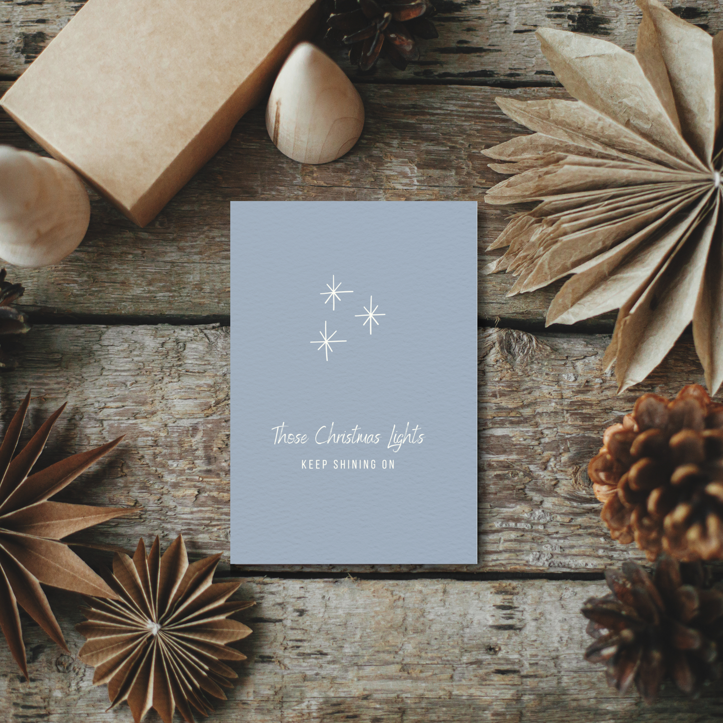 Klappkarte Weihnachten | Those Christmas Lights - Keep shining on