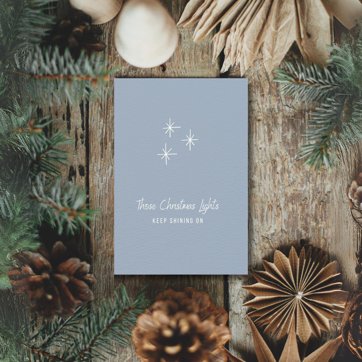 Klappkarte Weihnachten | Those Christmas Lights - Keep shining on
