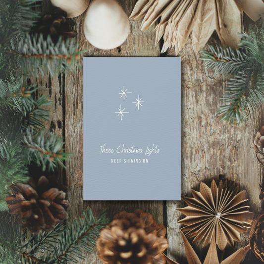 Klappkarte Weihnachten | Those Christmas Lights - Keep shining on