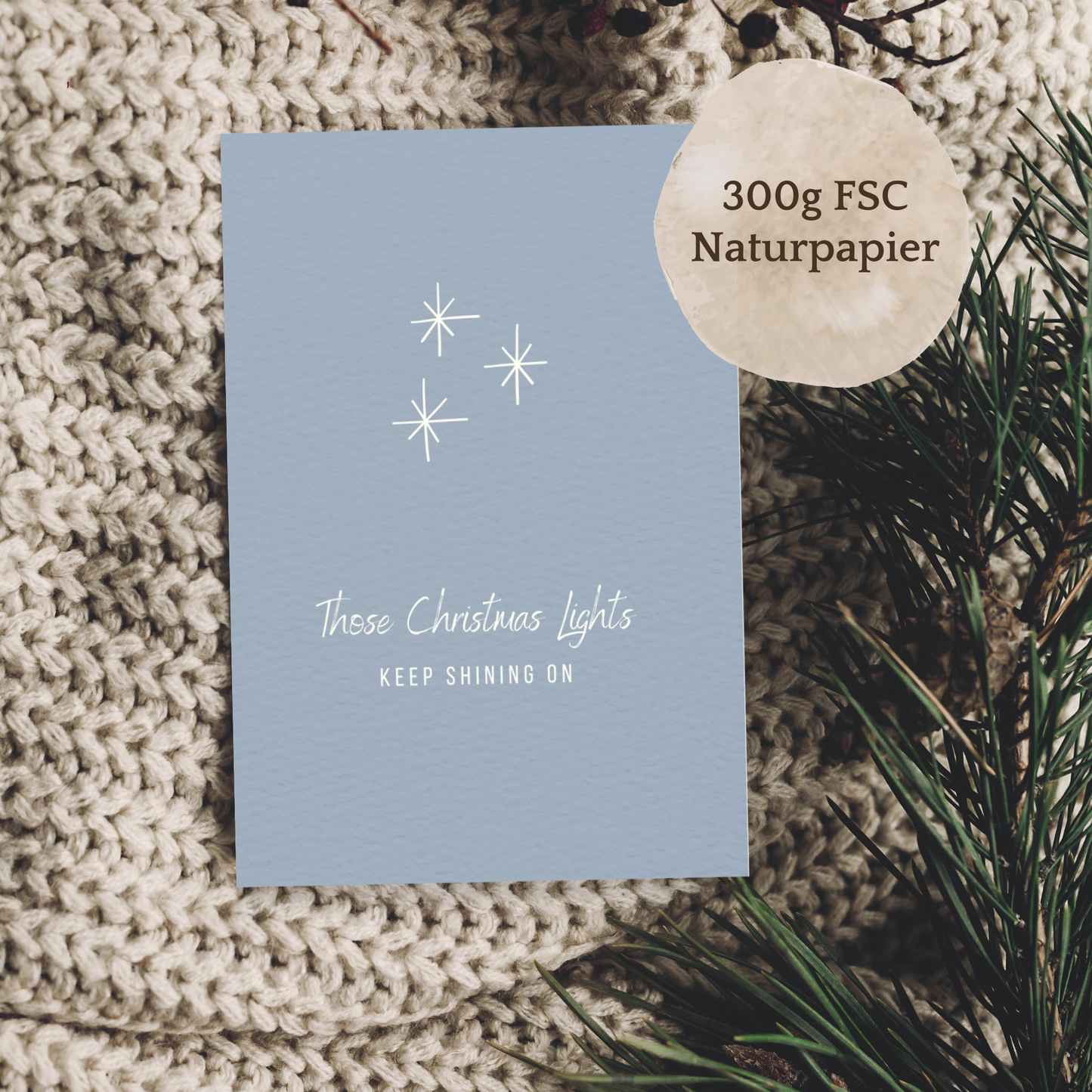 Klappkarte Weihnachten | Those Christmas Lights - Keep shining on