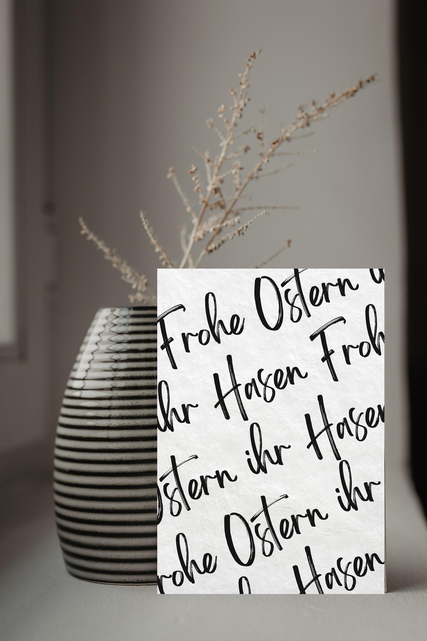 Postkarte Ostern | Frohe Ostern ihr Hasen