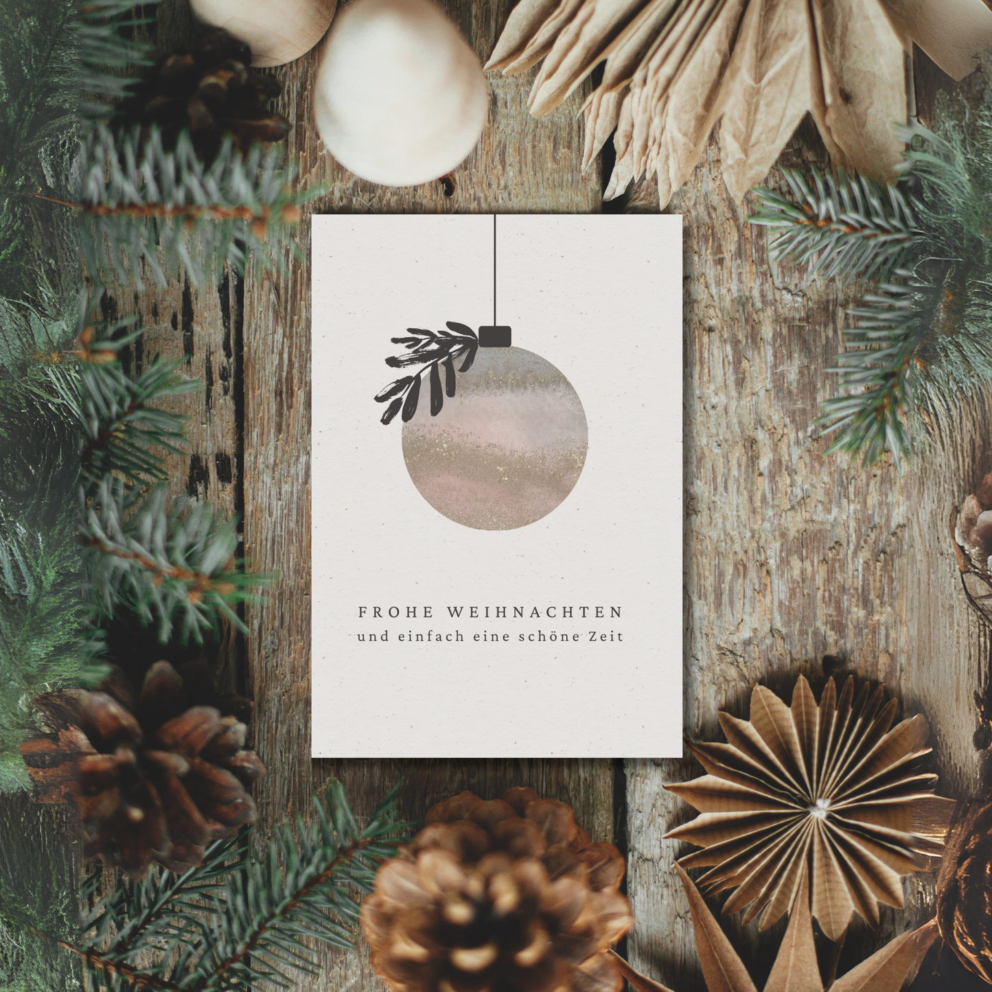 Klappkarte Weihnachten | Einfach eine schöne Zeit