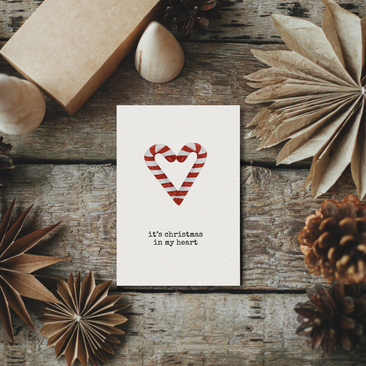 Klappkarte Weihnachten | It's christmas in my heart