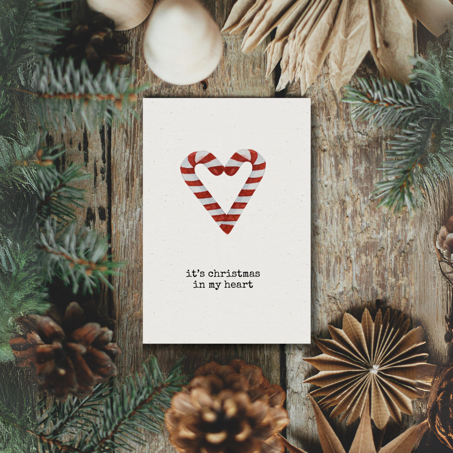 Klappkarte Weihnachten | It's christmas in my heart