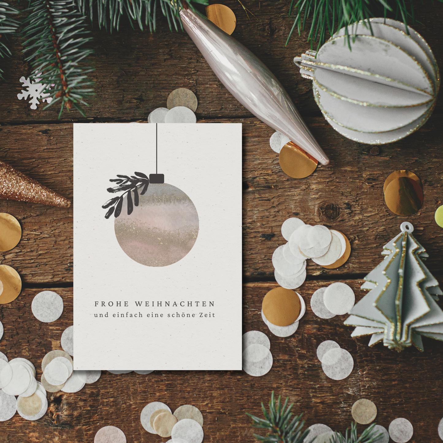 Klappkarte Weihnachten | Einfach eine schöne Zeit