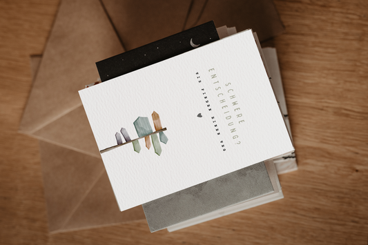 Postkarte | Schwere Entscheidung