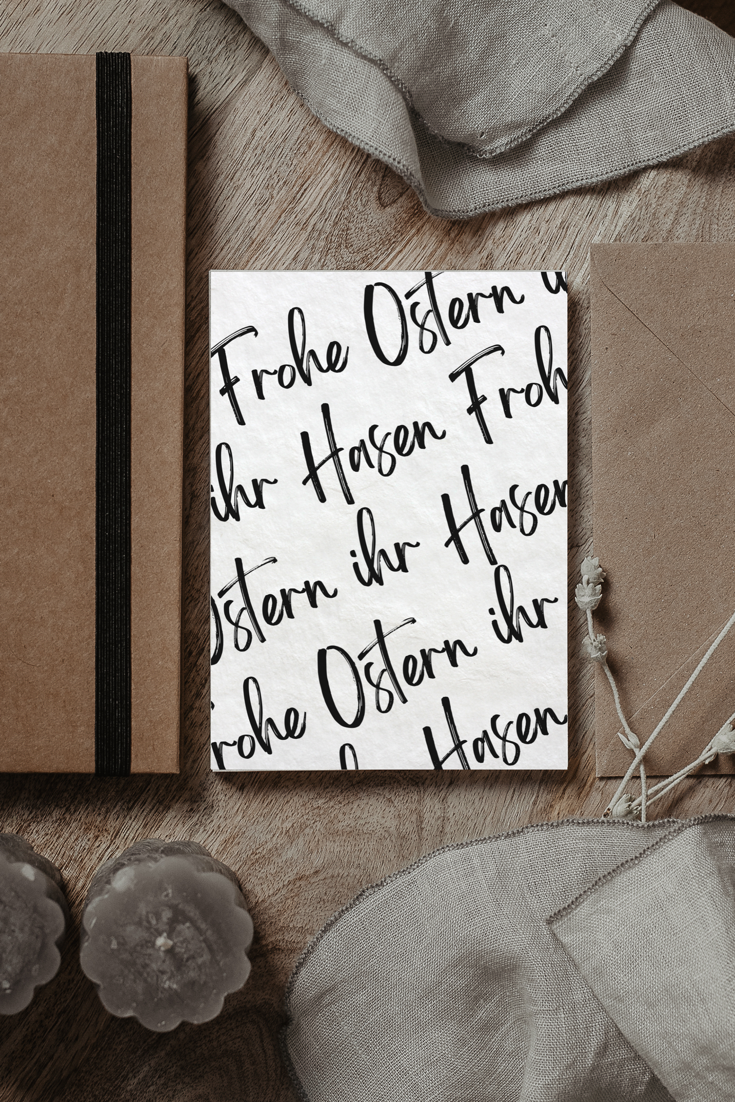 Postkarte Ostern | Frohe Ostern ihr Hasen