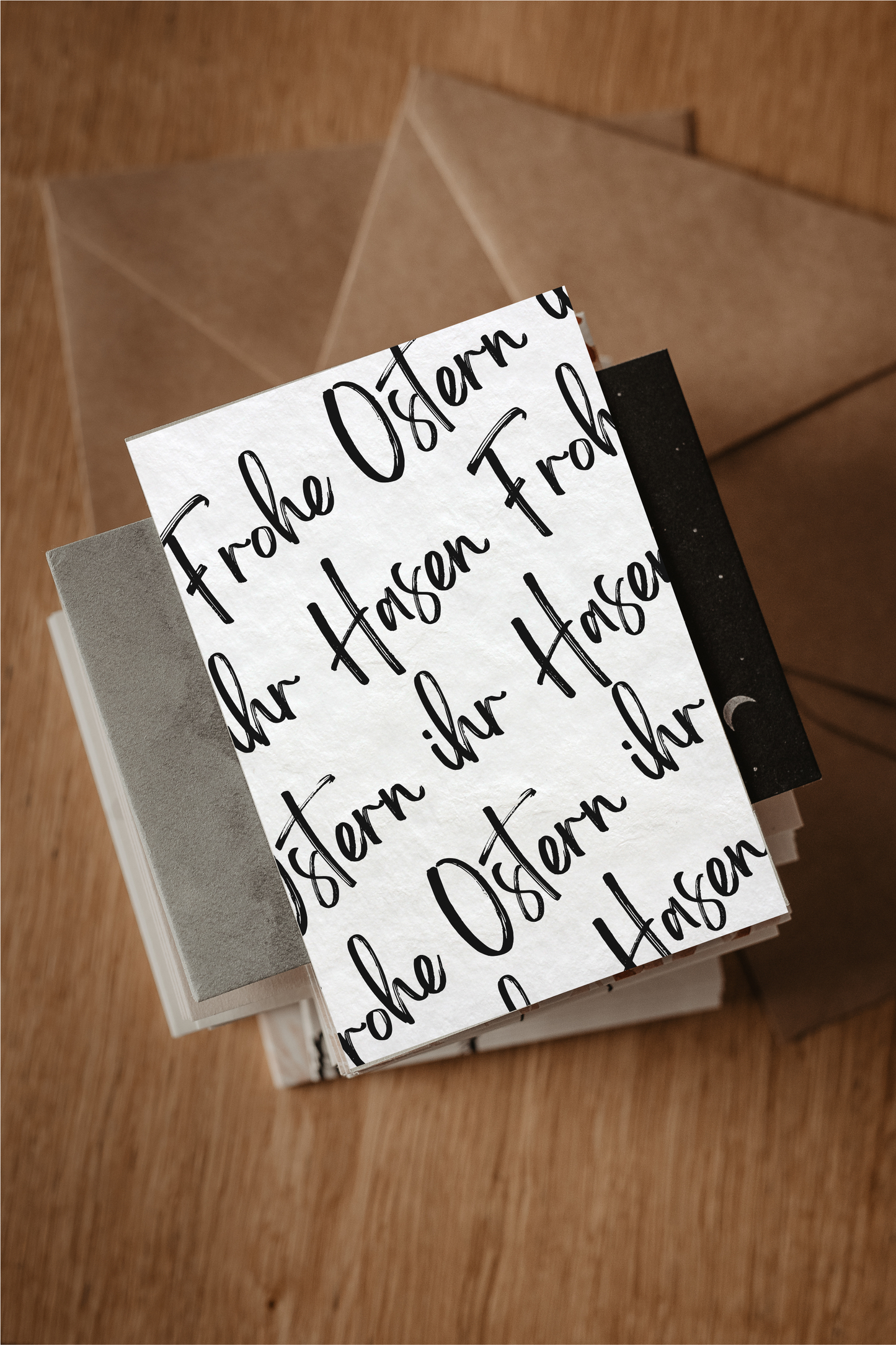 Postkarte Ostern | Frohe Ostern ihr Hasen