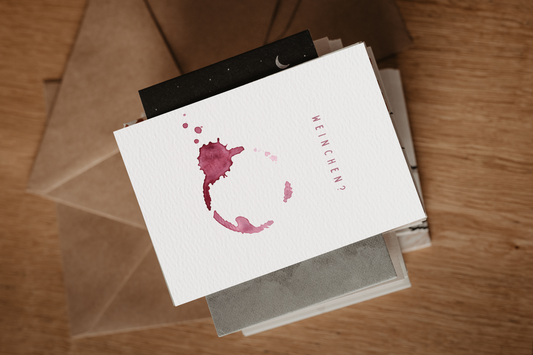 Postkarte | Weinchen?