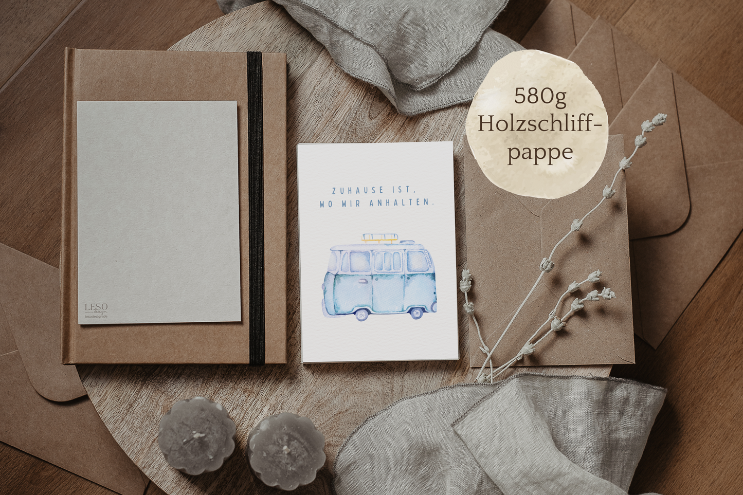 Postkarte | Zuhause ist, wo wir anhalten