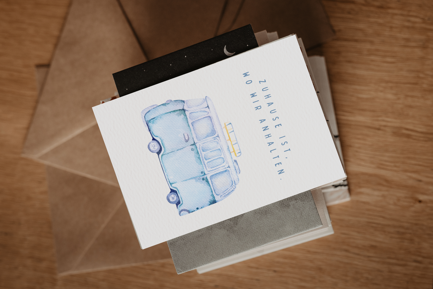 Postkarte | Zuhause ist, wo wir anhalten