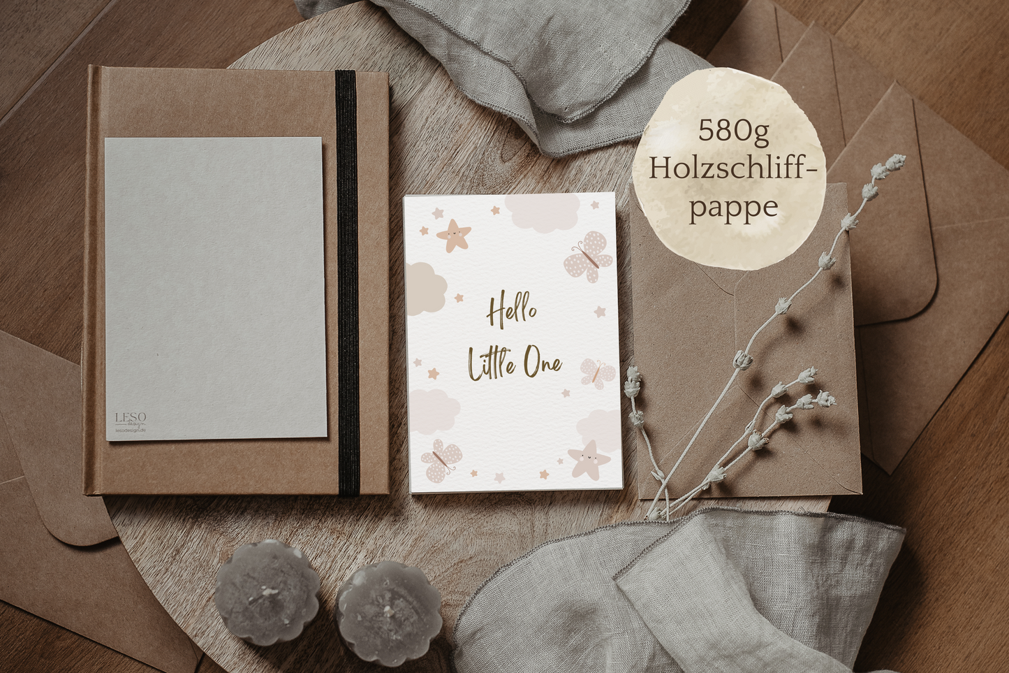 Postkarte Baby | Hello little one