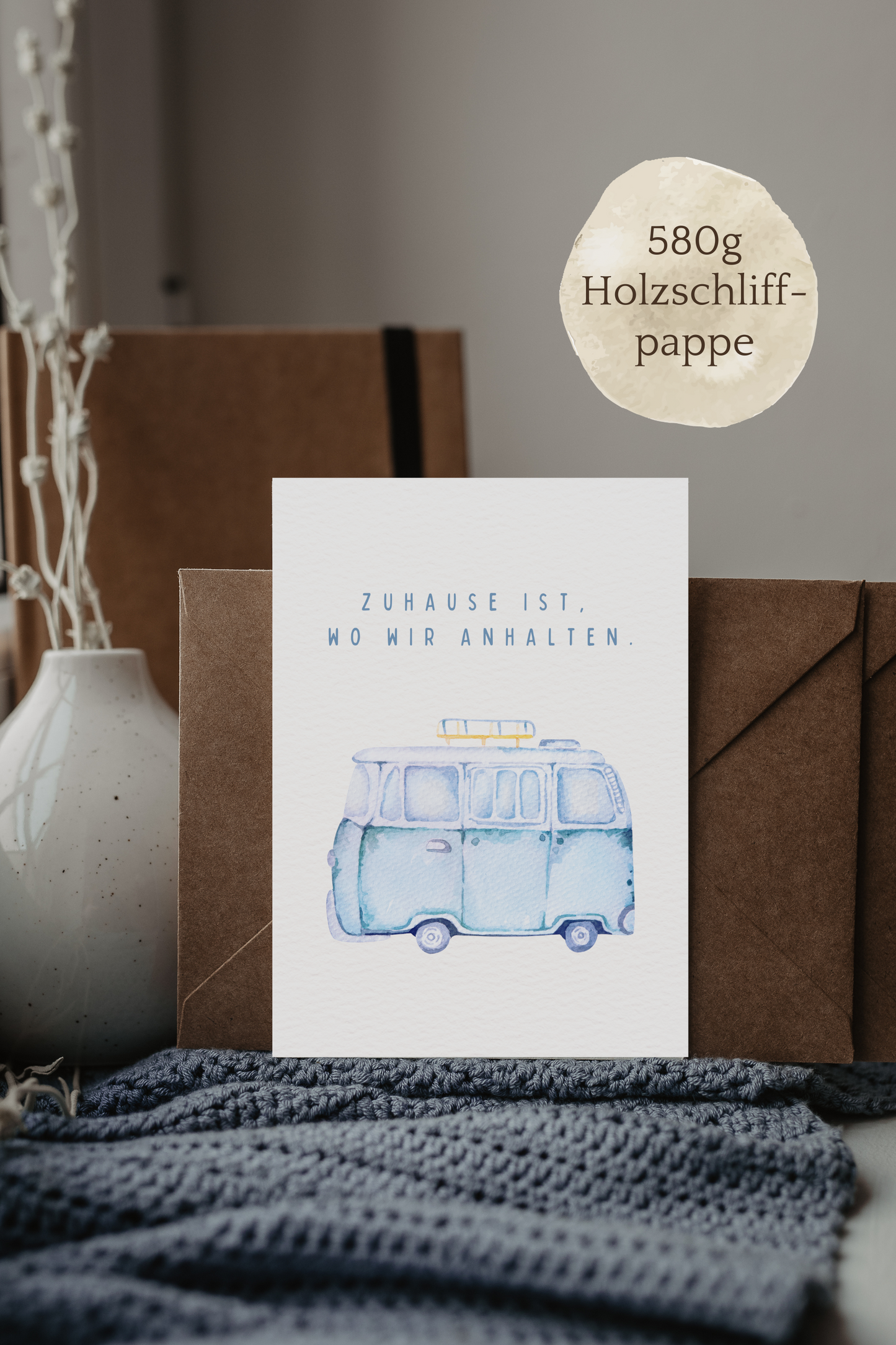 Postkarte | Zuhause ist, wo wir anhalten