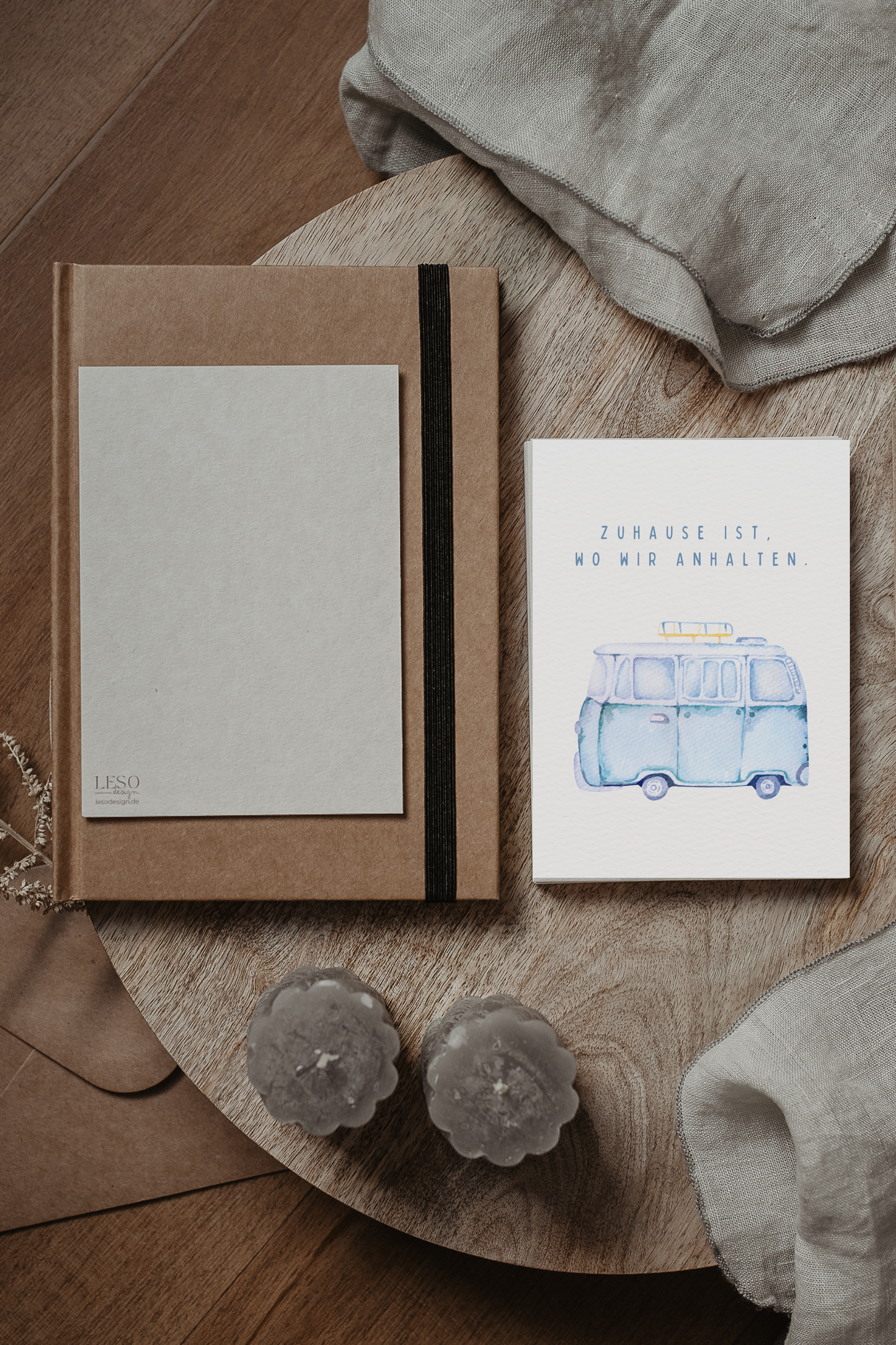 Postkarte | Zuhause ist, wo wir anhalten