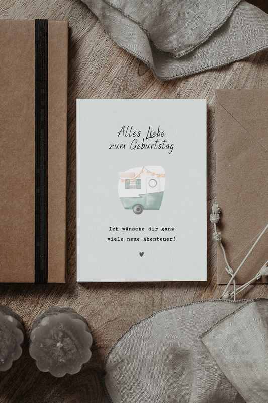 Postkarte | Camper Geburtstag