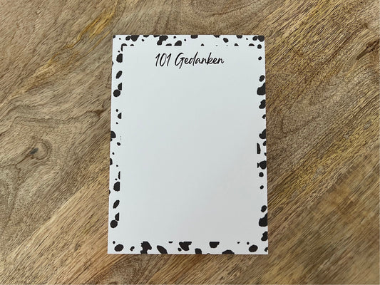 Notizblock 101 GEDANKEN | mit Dalmatiner Print