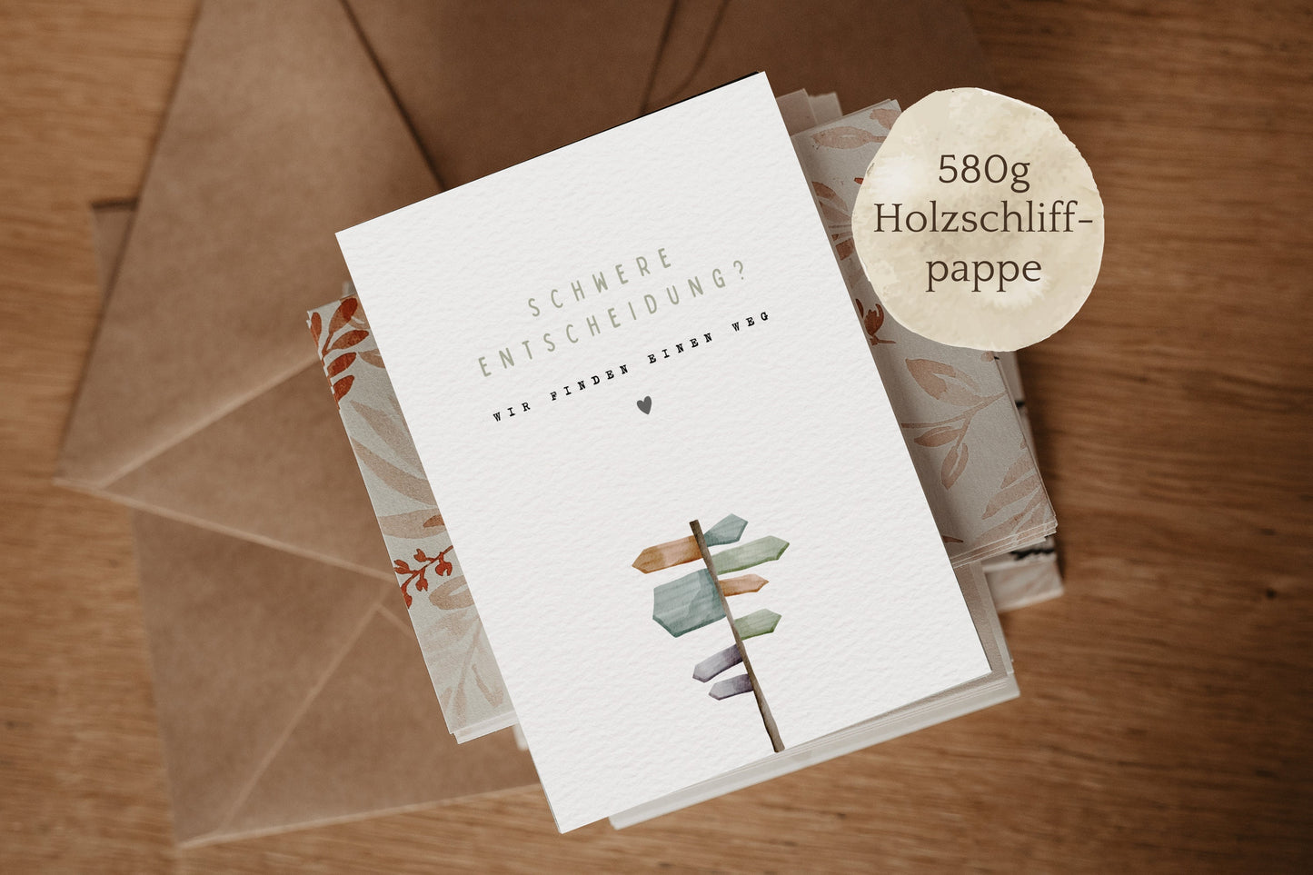 Postkarte | Schwere Entscheidung